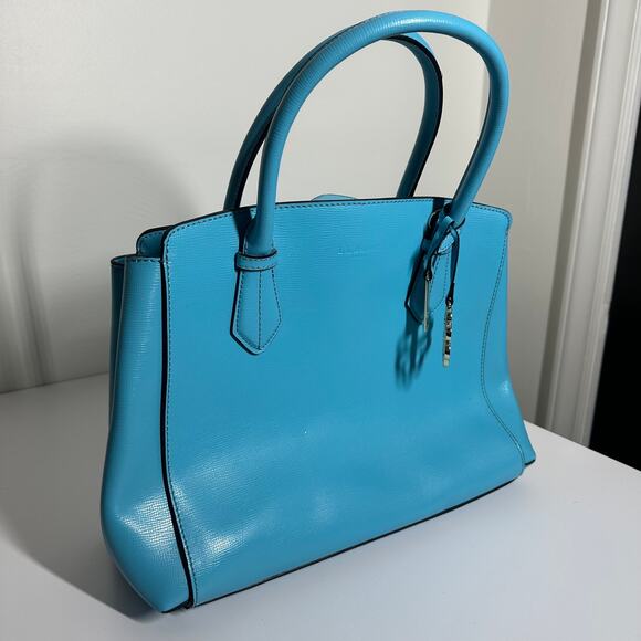 LK Bennett Women's Light Blue Handle Tote Bag Purse Spring - Picture 2 of 15